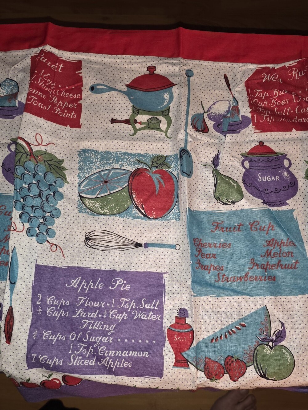 Adorable Vintage Aprons, Pair Of Sweet Homemade Cotton 1950s Aprons